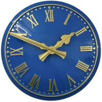 Halifax Outdoor Clock Service blue dial